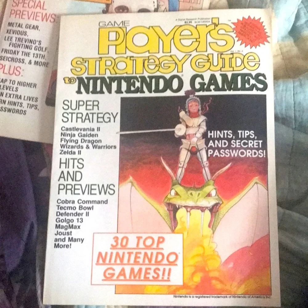 Vintage 1988 Game Player’s Strategy Guide to Nintendo Games : Vol. 1, No. 2